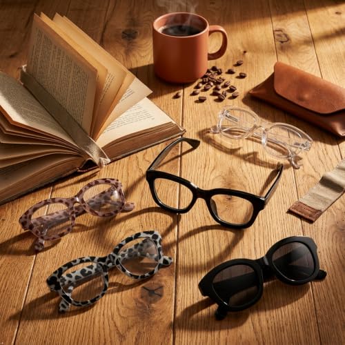 Image of Eyekepper 0.5 Reading Glasses for Women, 5 Pack Retro Readers