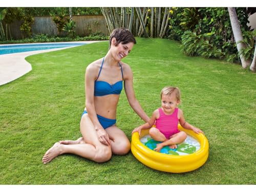 Intex 59409NP - My First Pool, 2-Ring, farblich sortiert (Grün, Lila, Gelb), Einheitsgröße