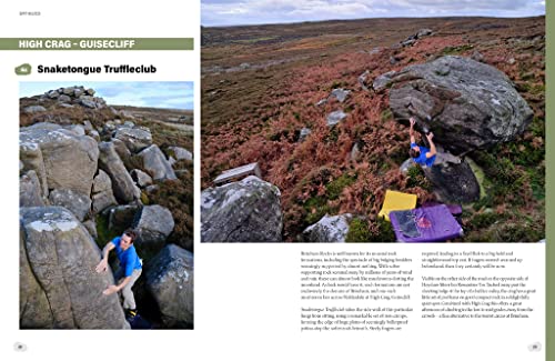 Topo Grit Blocs 100 boulder problems Pennine grimpe précise avec lignes