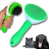 Spazzola per Gatti e Cani Pelo Corto, Cardatore per Gatti e Cani Pelo Lungo - Autopulente, Non...