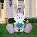 Gemmy 5' Airblown White Bunny Spring Inflatable