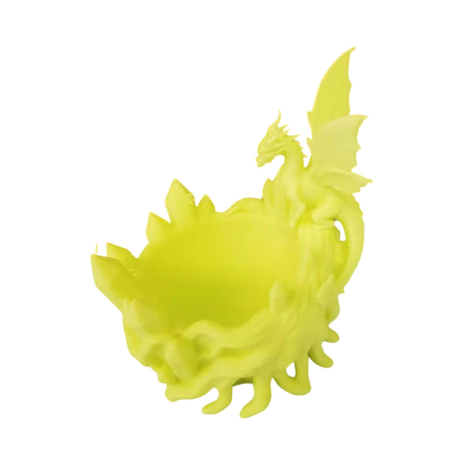 carotoe 3D Dragon Relief Polylactic Acid Bowl Food Safe Home Organization Tray for Snacks Fruit or Jewelry Organizer in Modern Home Dragon Shaped Dishes