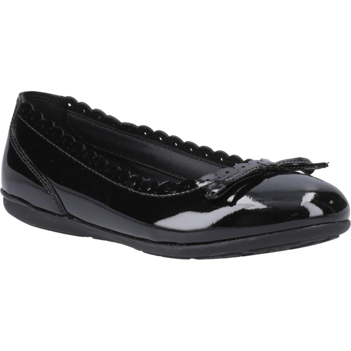Hush Puppies Female Lillie Ballerina Pat SNR, Black, 5