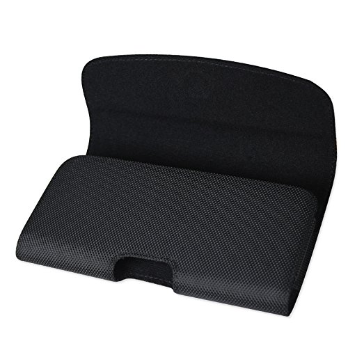 Reiko 4.7" Horizontal Rugged Pouch With Belt Hoops For Iphone 6/6S - Retail Packaging - Black #TOP3