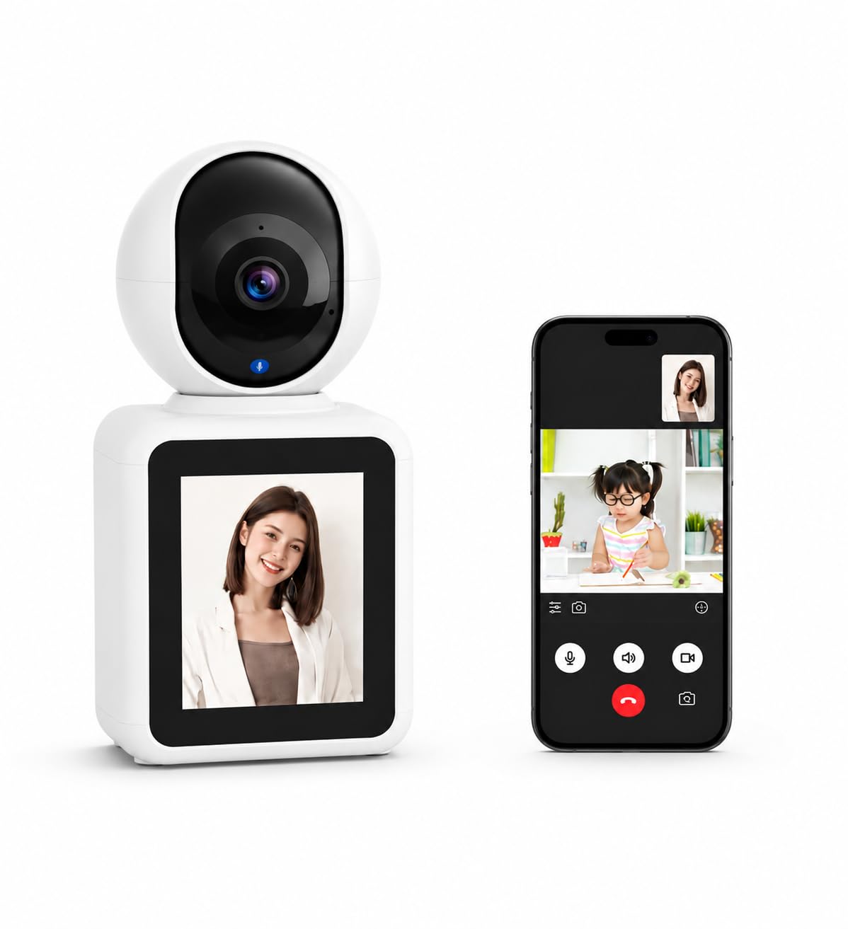 Amazon.co.jp: VORGUT 見守りカメラ 高齢者 ペットカメラ 室内用 Wi-Fi