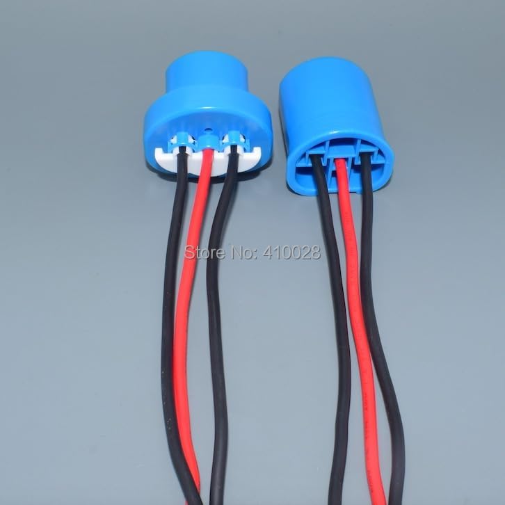9007 9004 Female Male Adapter LED Bulb Lamp Light Wire Connector Plug Socket Holder HB5 - (Color Name: 5pcs Male)