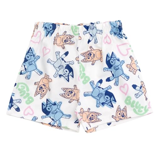 Image of Bluey Girls T-Shirt and Twill Shorts Outfit Set Toddler to Big Kid Sizes (2T - 10-12)