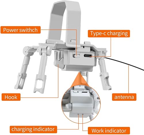 Miniatura 5 de Dispositivo lanzador Airdrop para DJI Mavic Mini 3 Pro con tren de aterrizaje, suministros de rescate de regalo de dron, carga útil, entrega, dron