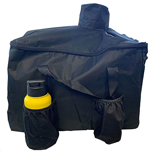 Mont Alpi POCB 20 Inch Portable Fit Pizza Oven Carry Bag with Shoulder Strap and Holders for Pizza Stones, Peels, and Wine Bottles, Black