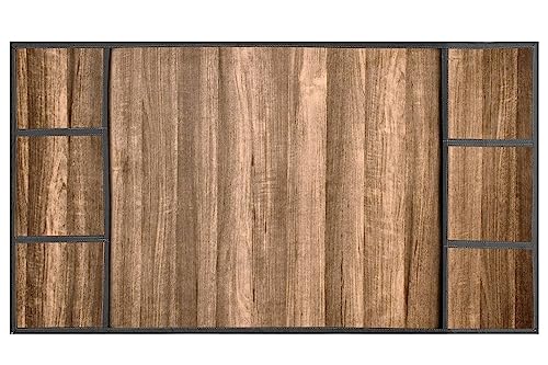 Image of Stylista Refridgerator top cover suitable for Samsung RR21C2F25HS /HL, 189 Liter Fridge, Dimension (WxD) 71x109 CM, Wooden Pattern Brown