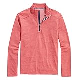 Vineyard Vines Men's Sankaty Quarter-Zip Pullover Sweater, Sailors Red, Large