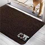 GORILLA GRIP Dog Doormat, Absorbent Doormats for Muddy Dogs Paws, 60x36 Machine Washable...