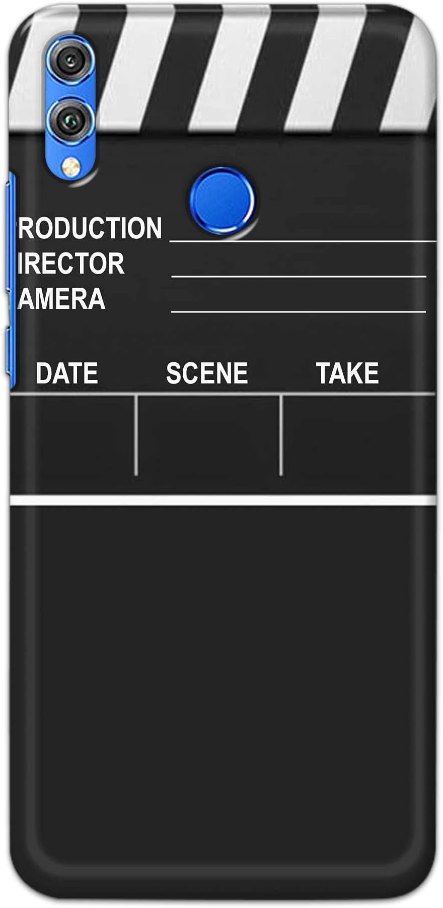 PRINTFIDAA Movie Direction Clap Board Icon Printed Designer Hard Back Case Cover for Honor 8C, BKK-LX2, BKK-LX1, BKK-L21 (Global); BKK-AL00, BKK-TL00 -(TM) JTS1007