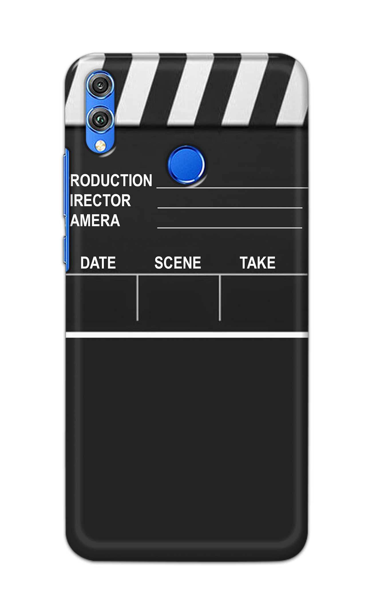 PRINTFIDAA Movie Direction Clap Board Icon Printed Designer Hard Back Case Cover for Honor 8C, BKK-LX2, BKK-LX1, BKK-L21 (Global); BKK-AL00, BKK-TL00 -(TM) JTS1007