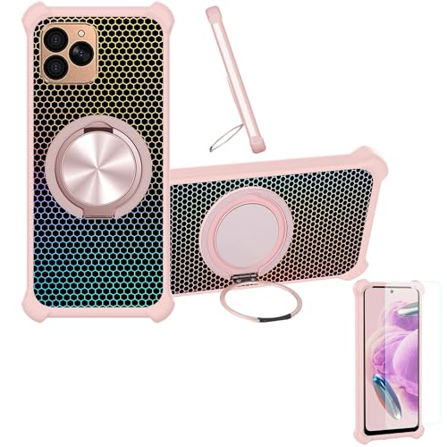 �Ή� Allview Soul X10 �P�[�X Phone Case [1�� 9H+�d�x���� �K���X�t�B����][360°��]���X�^���h�A�}�O�l�b�g��]CX-08-FEN
