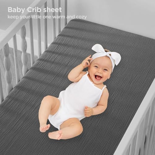 Drap housse berceau en gaze de coton Boho pour mini lit bébé respirant