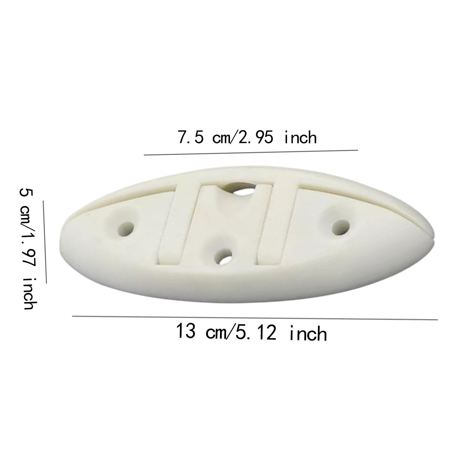 Menolana Boat Folding Cleat Boat Accessory, Professional, Practical, 5 inch Nylon Marine Flip up Dock Cleat for Yacht Kayaks Marine, White