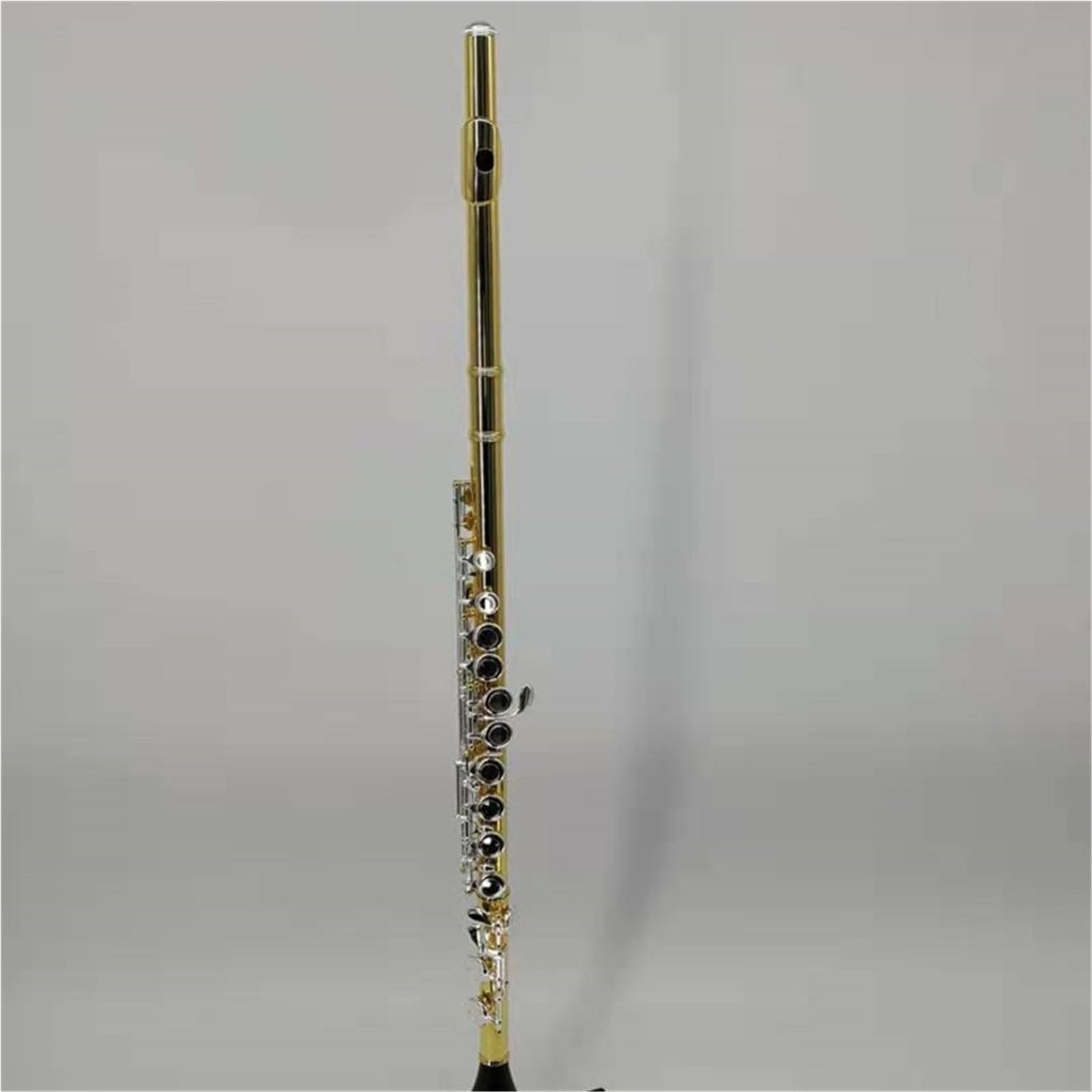 Classic Flet Poprzeczny Flet C Pozłacany 16 Otworów Zamknięty Otwór Otwarty Otwór Plus Flet Z Klawiszem E Profesjonalny Instrument Dla Początkujących(Open Hole)