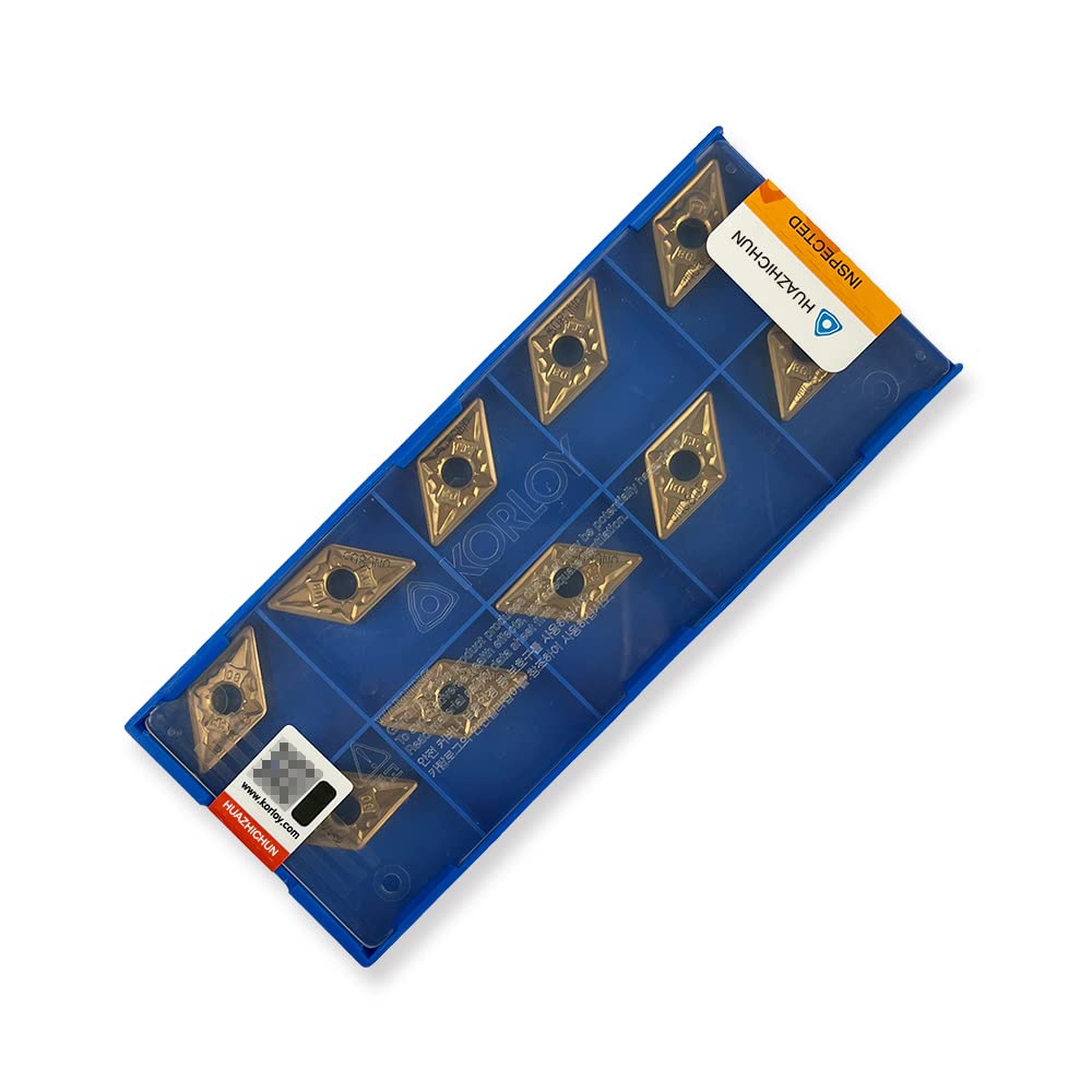 10pcs DNMG150608-MM UNC805 Cutting Tools Indexable Inserts Carbide Turning Inserts， Lathe Replacement Cutters for Indexable Lathe Turning Tool Holder, (DNMG150608-MM UNC805(50PCS))