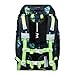 Baagl Schulranzen Jungen Set 5 Teilig (Airy Plus Schultasche für 1. Klasse, Mäppchen, Turnbeutel, Schürze, Brustbeutel), Grundschule Ranzen, Ergonomischer Schulrucksack, 25 l (Fußball)