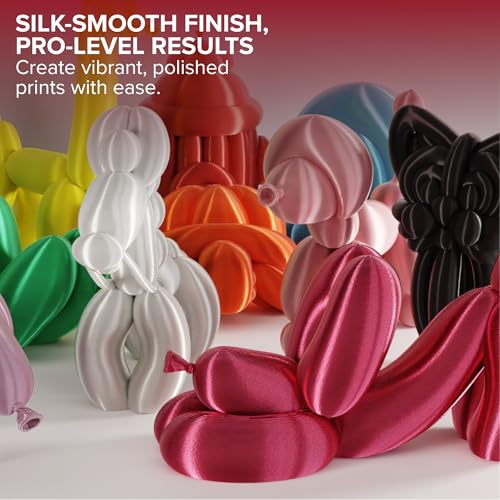 Image of Polymaker Panchroma Silk PLA Filament 1.75mm for 3D Printing, 1kg, Rose