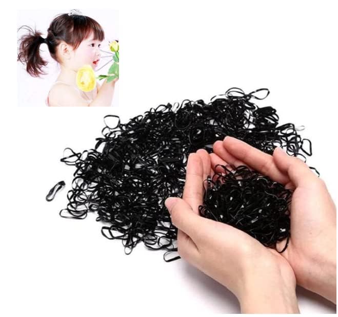 Heavy Duty Elastic Hair Rubber Bands | Big Thick XL-Large-Lg UV Resistant Black Hair Rubber-Bands For School Girls, Ladies & Teenagers (Size- 6 mm, Wide- 3 x 1/2 Inch Long) (Black, Pack of 120)-image-23