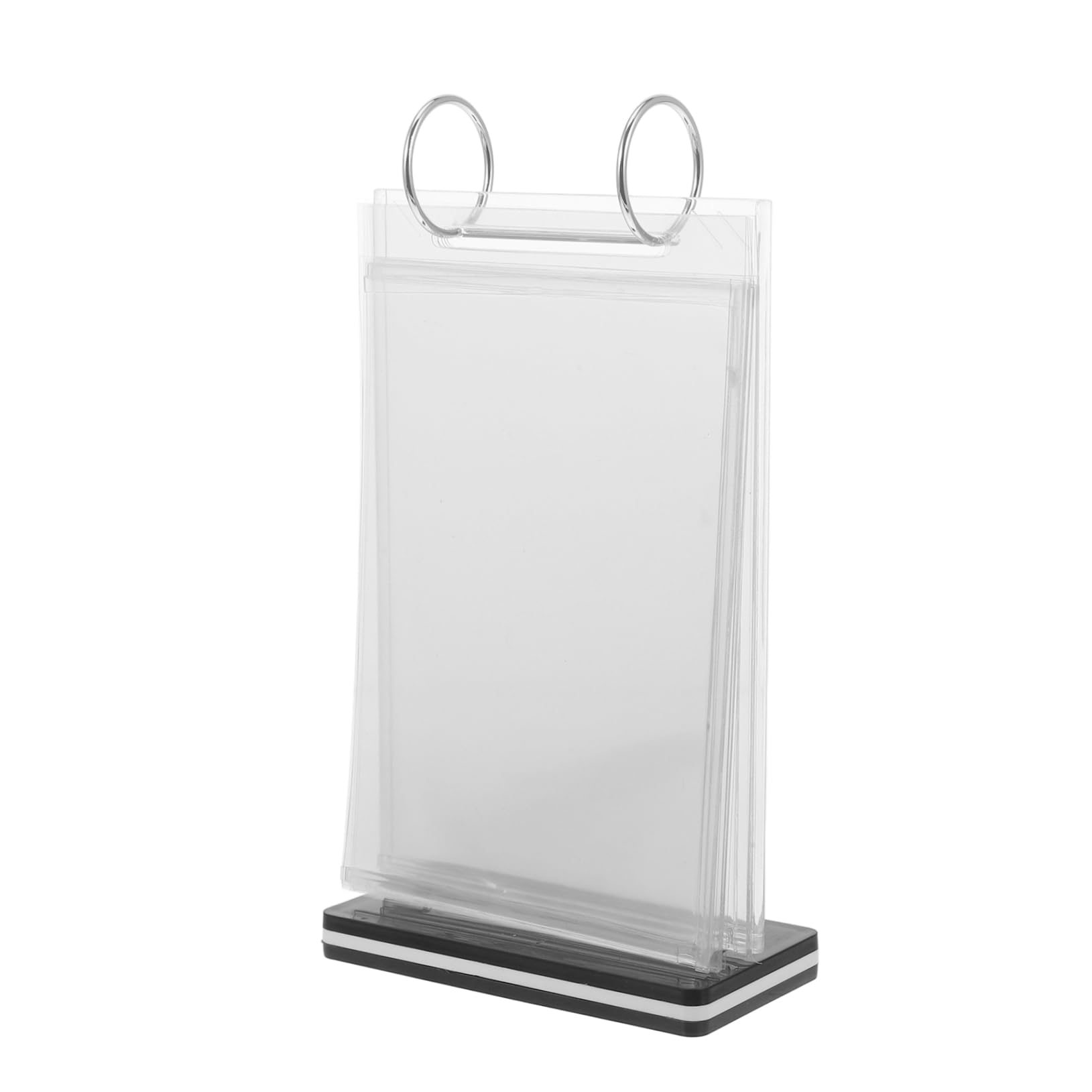 5piezas Soporte De Menú De Escritorio Transparente Para Restaurantes Exhibidores Estables Para Carteles Porta Menús Ligero y Fácil De Usar Para Tiendas y Eventos