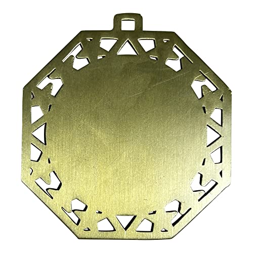 Express Medals Basketball Gold Medals Trophy Award with Neck Ribbons EMDC214BB - (Pack of 10)
