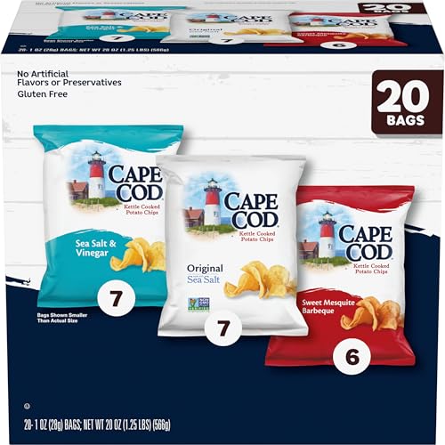 Cape Cod Variety Pack Chips, 20 snack bags