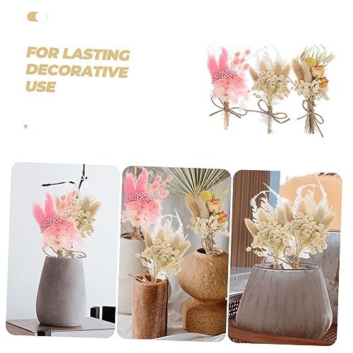 Unomor 6 mini ramos de flores secas decorativas miniatura 6