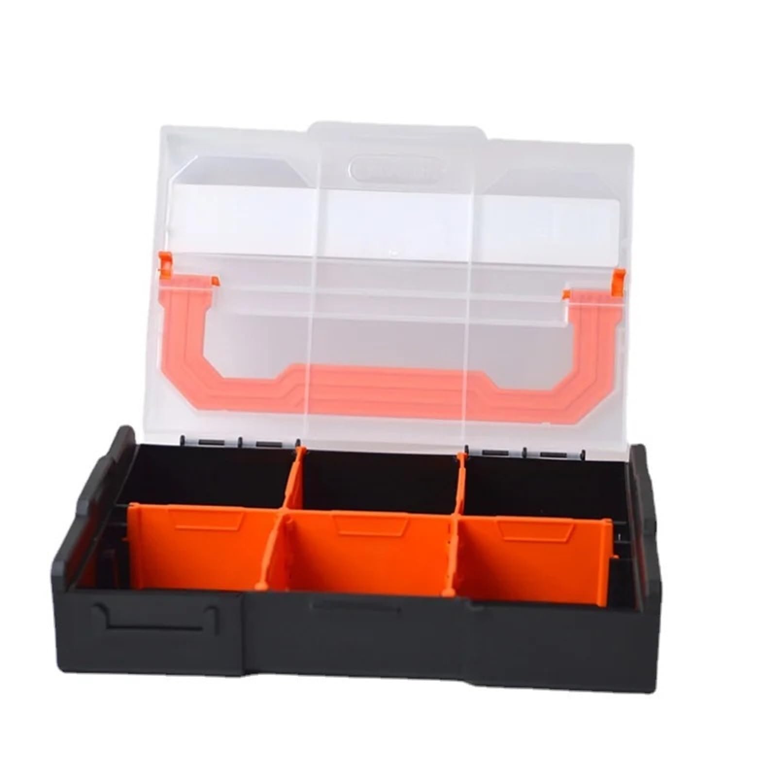 Organizador De Tornillos Caja de herramientas con compartimentos for guardar piezas, rejillas múltiples for colocar tornillos, caja pequeña plástico, estuche combinado(3PCS)
