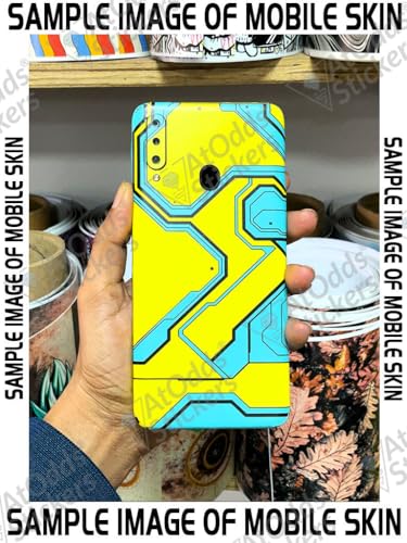 Image of AtOdds - Full Body Back Screen Guard Protector Film - Lamination Wrap Skin Sticker Compatible with Samsung Galaxy A10s | Scratchproof Matte Finish (YellowLane)
