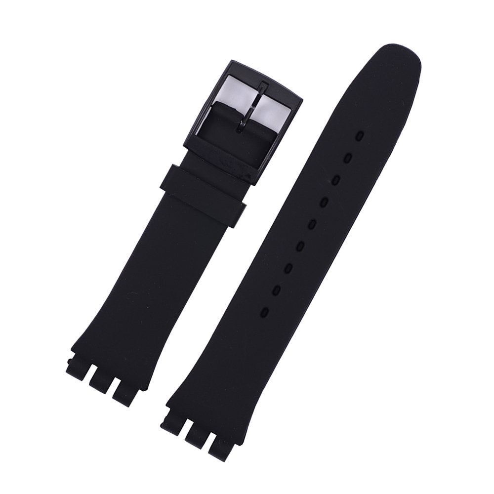 EwatchAccessories 19mm Black Silicone Rubber Watch Strap Band (B08DRRK1X2) Amazon Price History, Amazon Price Tracker