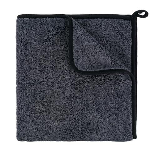 50x70 cm 550 Gsm Siyah Mikrofiber Oto Kurulama Bezi