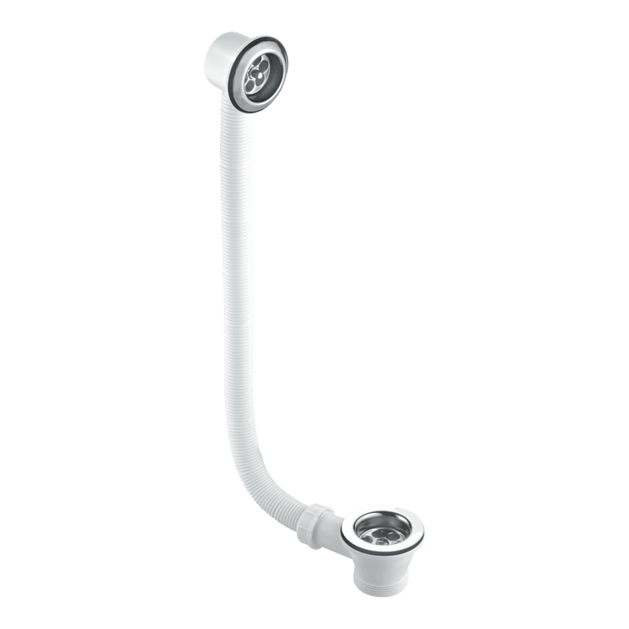 Mcalpine Chrome Plated Combined Bath Waste And Overflow 1.5'' Fbw2p