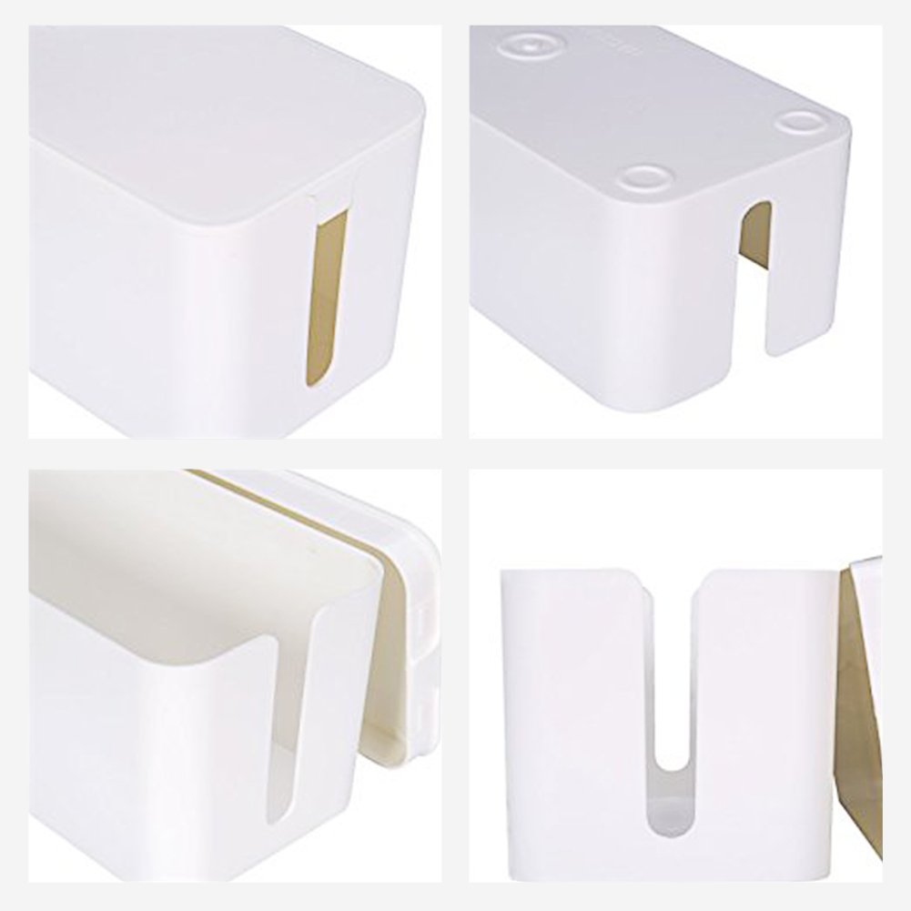 Cable Management Box, Cable Organizer For Hide And Conceal Power Strips And Electrical Cords - View #2