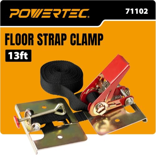 Image of POWERTEC 71102 Wood Flooring Strap Clamp w / 13 Foot Nylon Strap (Pack of 6)