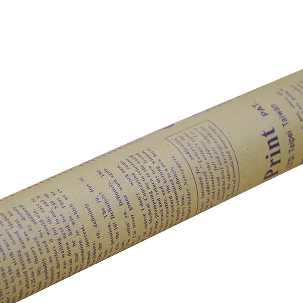 Buy Newspaper Kraft Paper Roll,6 Rolls Old English Newspaper for