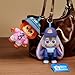 MINISO Disney Zootopia City Residents Series Vinyl Plush Keychain Blind Box, Cute Animal Figure Charm Collectible Surprise Gift for Bag Decor, Random Single Box