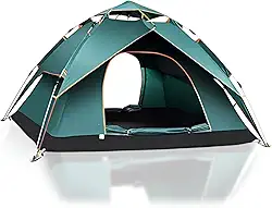 Barraca de Camping Automática, 2x1,5x1,2m, Verde, Impermeável, 1-2 Pessoas