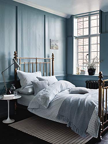 Drap housse bleu ciel simple MURMUR MYA doux pour peau sensible - 3