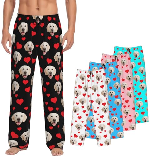 Custom Men's Pajama Pants - Personalized Face Pj Bottoms for Funny Gifts