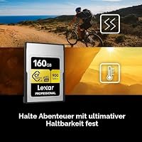 Lexar 160 GB professionelle CFexpress Typ A Gold Series Speicherkarte, bis zu 900 MB/s Lesen, 8K-Video in Kinoqualität, bewertet VPG 400 (LCAGOLD160G-RNENG) – Ansicht 5