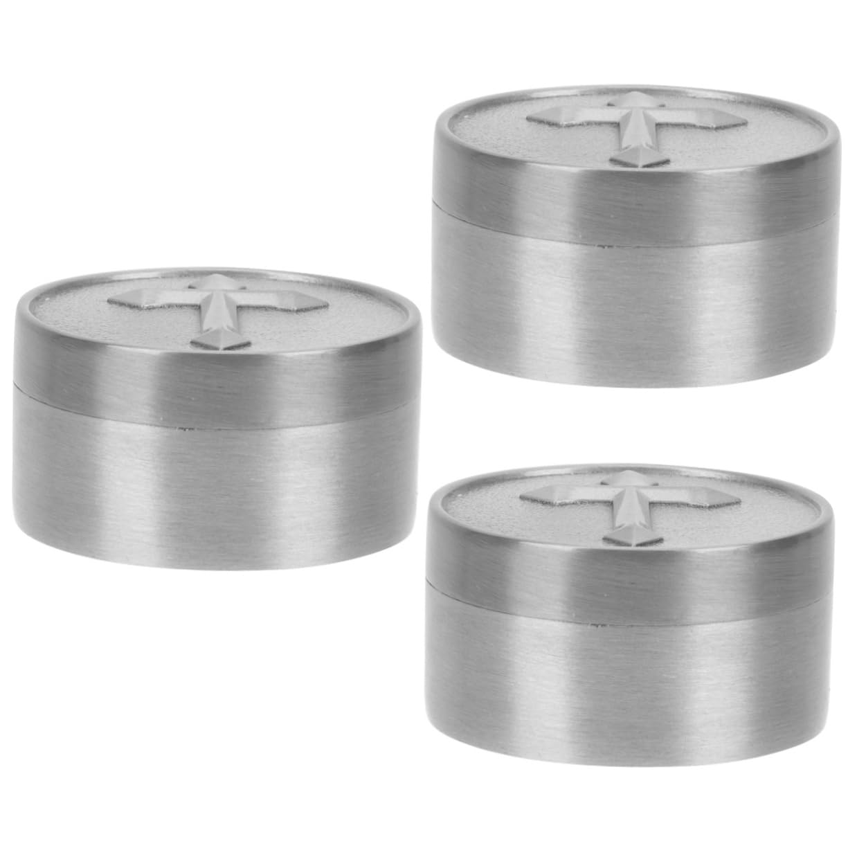 Boîtier d'étanchéité Healvian en alliage : 3 mini boîtes de rangement argentées
