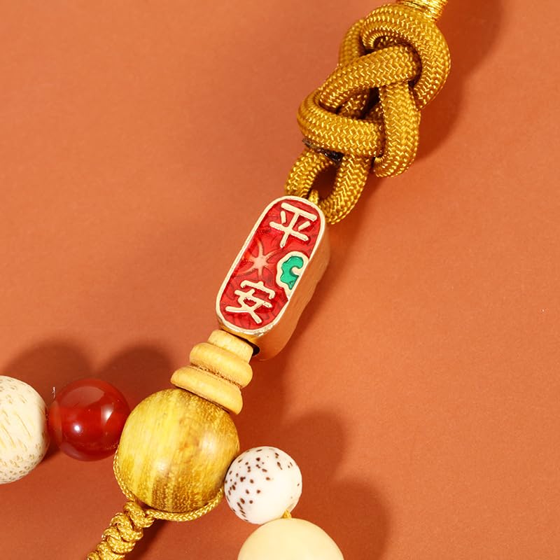 Amazon｜灵隐寺庙十八籽菩提念珠手串男18子多宝佛珠手链女流苏