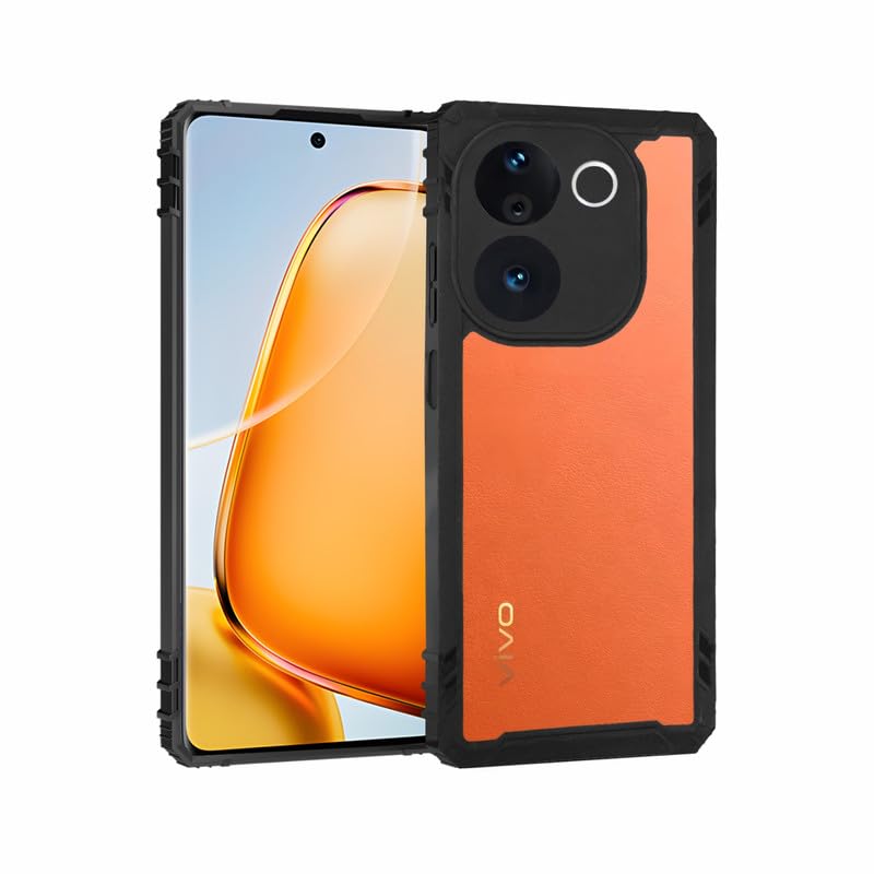 Image of AIBEX Crystal Clear Back Cover Case for Vivo T3 Pro 5G / IQOO Z9s Pro 5G | 360 Degree Protection | Shock Proof Design | Transparent Back Case for Vivo T3 Pro 5G / IQOO Z9s Pro 5G (PC & TPU,Bumper)