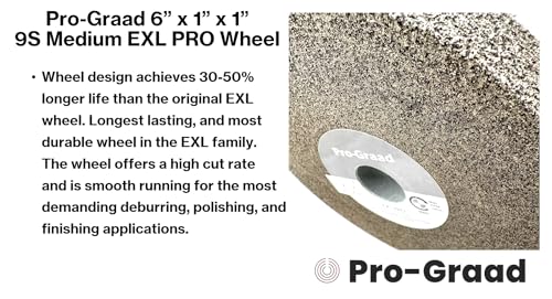 Image of EXL PRO Convolute Deburring Polishing Wheel - 6 inch x 1 inch x 1 inch 9S Medium Silicon Carbide - Professional Grade - Metal Deburring, Finishing and Polishing Wheel - (1 Pack)