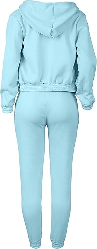 Miniatura 5 de Conjunto deportivo de 3 piezas para mujer, conjunto deportivo de manga larga, conjunto de chaleco, pantalón largo, cómodo, con capucha, conjunto de