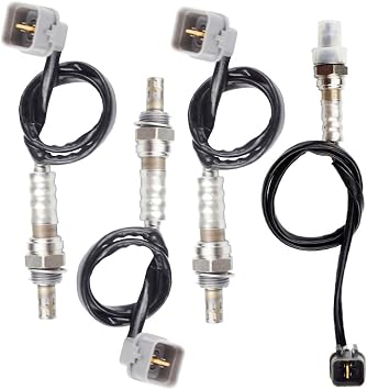 4PCS Oxygen Sensor Only fit 2.7L Engine for Hyundai & Kia 2003-2006 Santa Fe Optima; 2002-2005 Sonata; 2005-2009 Tucson Sportage; 2003-2008 Tiburon Upstream + Downstream