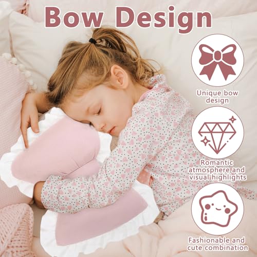 Pink Cushions, Cute Bow Cushion, Pink Bow Pillow, Soft Bow Shaped Decorative Pillows Bowknot Plush Aesthetic Throw Pillow Preppy Room Decor Stuff for Living Room Bedroom Car Sofa Farmhouse Couch - Cosy Home Interiors Pink Cushions, Cute Bow Cushion, Pink Bow Pillow, Soft Bow Shaped Decorative Pillows Bowknot Plush Aesthetic Throw Pillow Preppy Room Decor Stuff for Living Room Bedroom Car Sofa Farmhouse Couch - Image 3